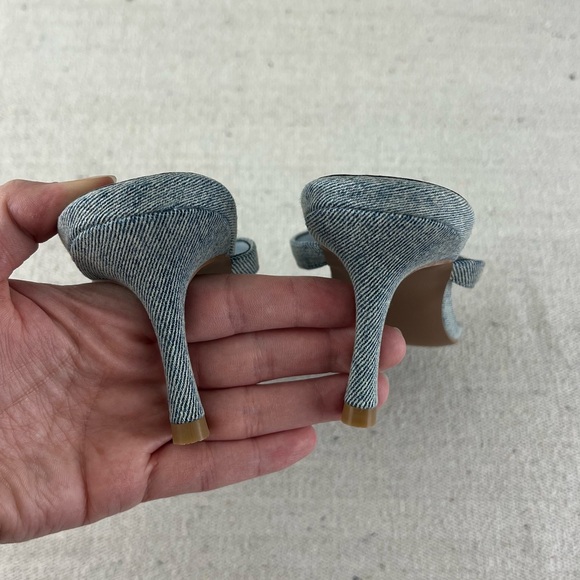 Good American Denim Thong Mule Sandal size 7 - Picture 7 of 8